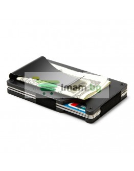 Портфейл за карти със щипка и RFID защита